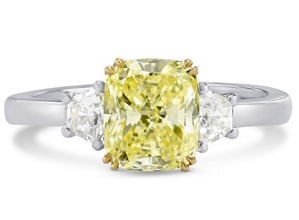 Leibish Fancy Light Yellow Radiant Diamond